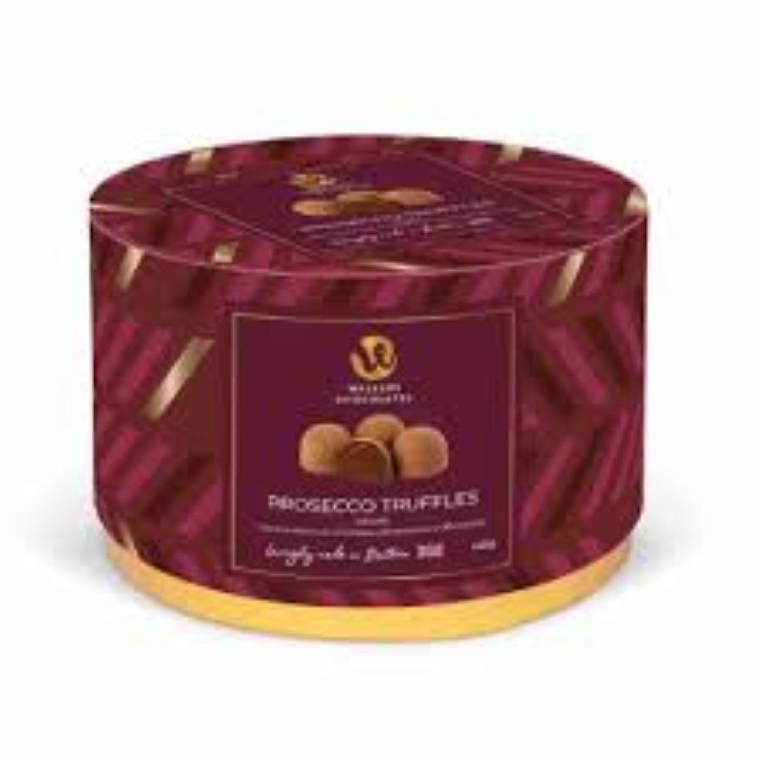 WALKERS PROSECCO & RASPBERRY TRUFFLES DRUM 140G